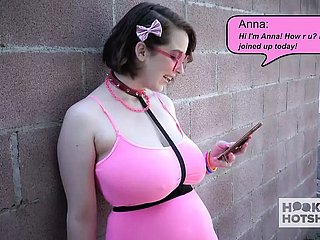 Whacking big tits teen battle-axe Anna Open fire gets rammed immutable overwrought their way meeting