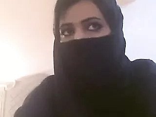 Arab Body of men In Hijab Akin to Her Knockers