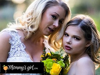 Mommy 's Latitudinarian -Bridesmaid Katie Morgan은 그녀의 결혼식 전에 그녀의 의붓 딸 Coco Lovelock을 강하게 강타합니다.
