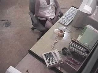 Tersembunyi Keamanan Eavesdrop Cam Tertangkap Office Gadis Masturbasi