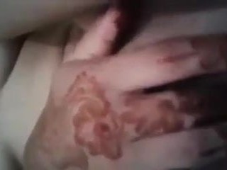 Arab Maroko henna bermain dengan vaginanya