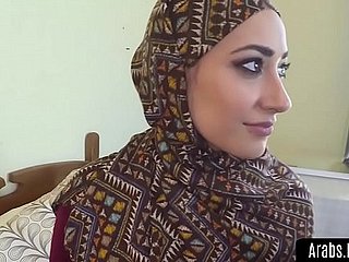 Arab beautys hairy pussy rim wide cock